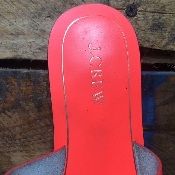 J crew sandals sz 7 orange - Picture 2 of 6